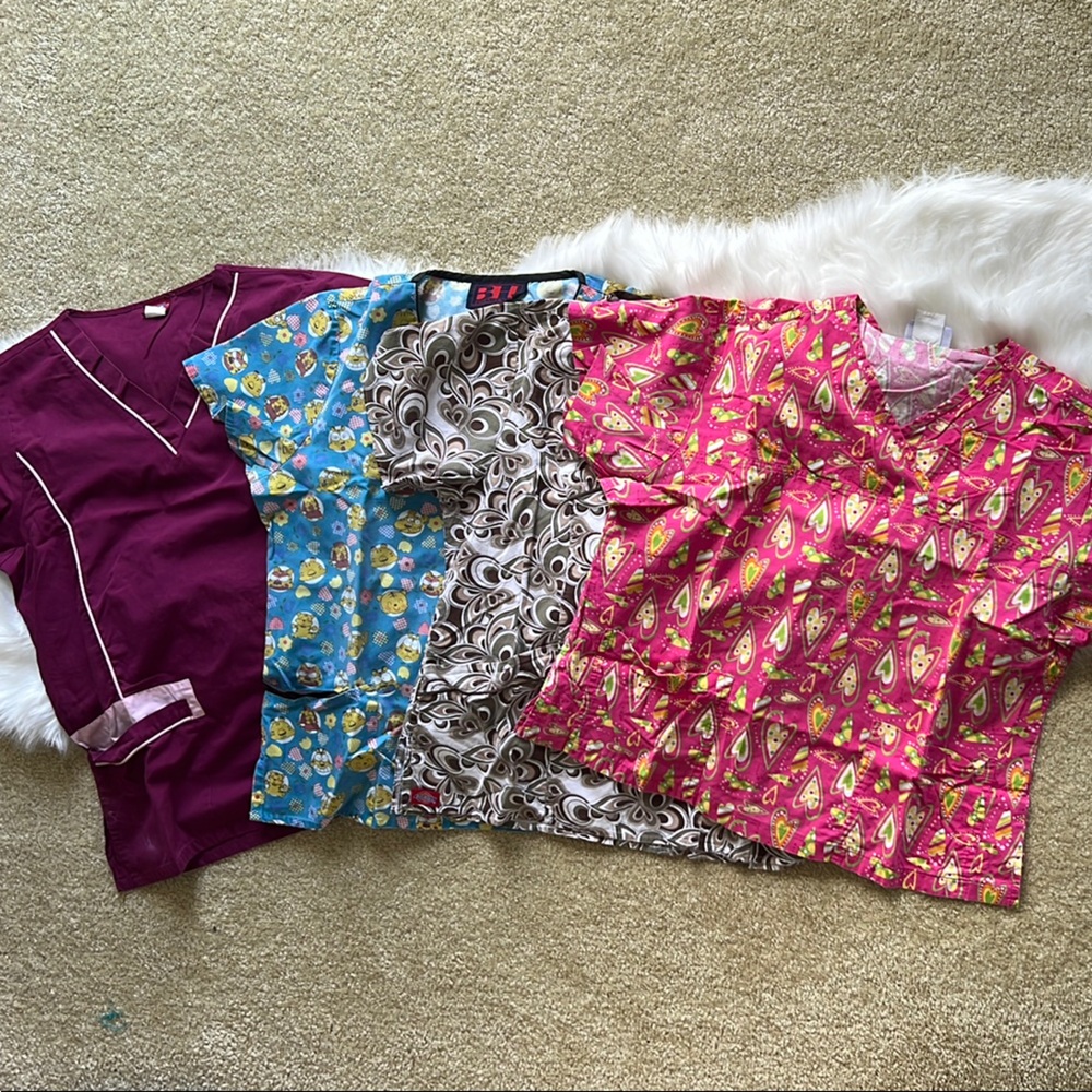 Colorful Women’s Scrub Top Set #19
